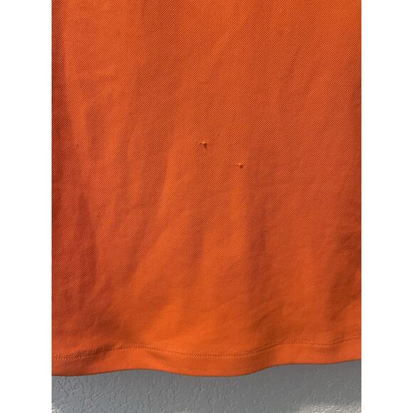 G/FORE Polo Shirt Small Womens Performance Golf Orange Knit Collar 1/4th Button - Picture 5 of 8